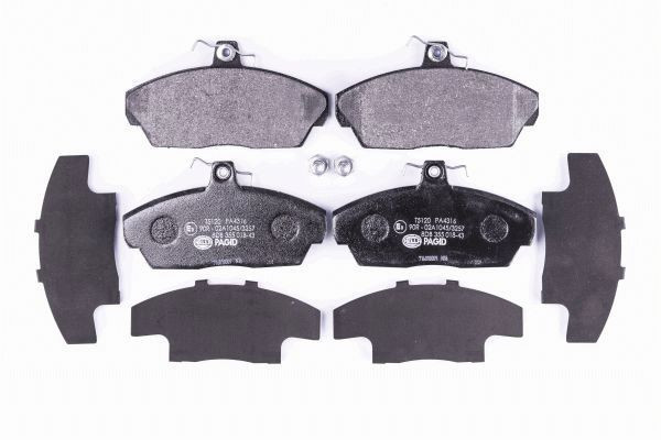 Stabdžių trinkelių rinkinys, diskinis stabdys HELLA 8DB 355 018-431