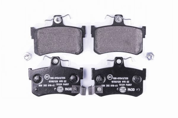 Stabdžių trinkelių rinkinys, diskinis stabdys HELLA 8DB 355 018-611