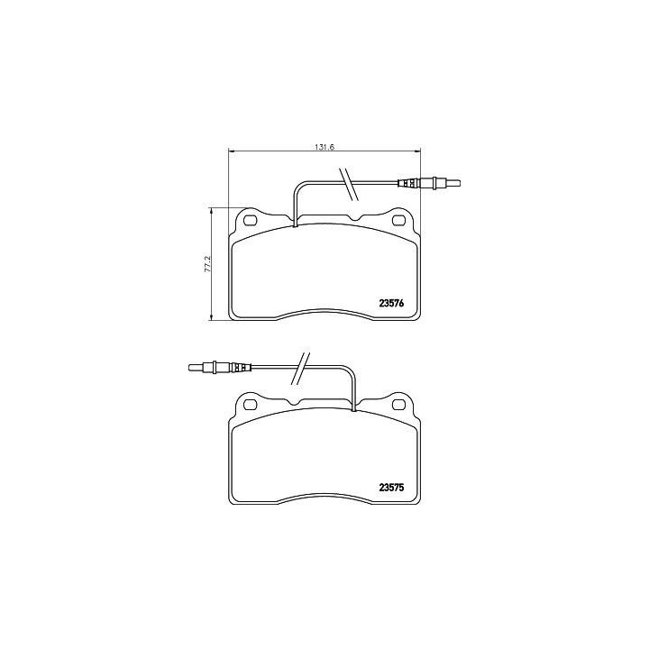 Stabdžių trinkelių rinkinys, diskinis stabdys HELLA 8DB 355 018-671