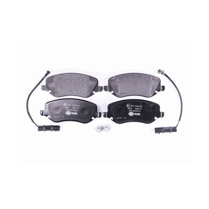 Stabdžių trinkelių rinkinys, diskinis stabdys HELLA 8DB 355 018-761