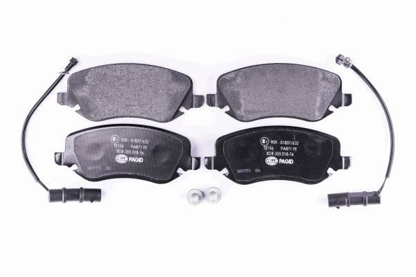 Stabdžių trinkelių rinkinys, diskinis stabdys HELLA 8DB 355 018-761