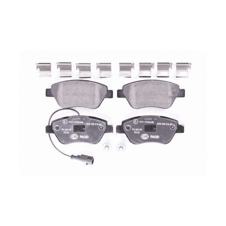 Stabdžių trinkelių rinkinys, diskinis stabdys HELLA 8DB 355 018-821