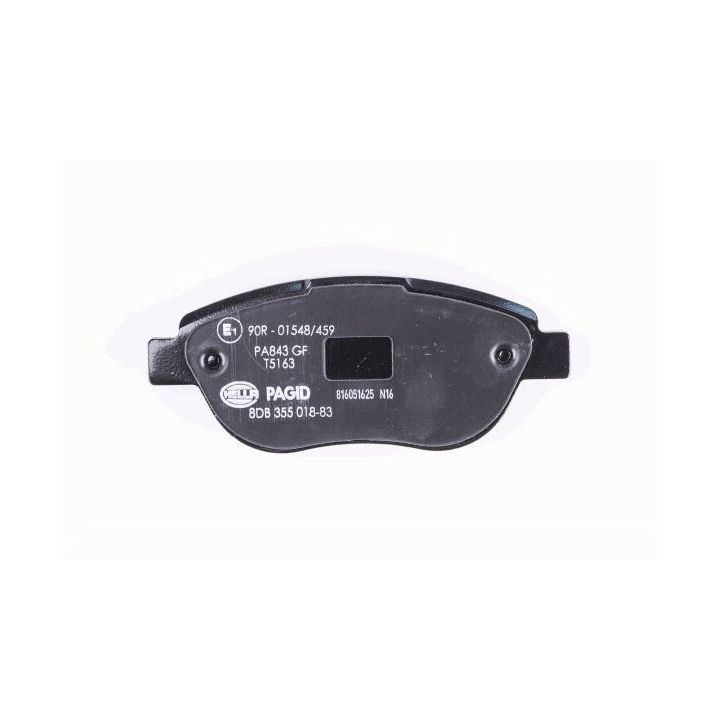 Stabdžių trinkelių rinkinys, diskinis stabdys HELLA 8DB 355 018-831