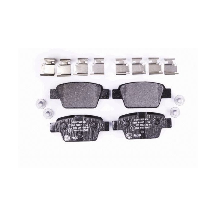 Stabdžių trinkelių rinkinys, diskinis stabdys HELLA 8DB 355 018-851