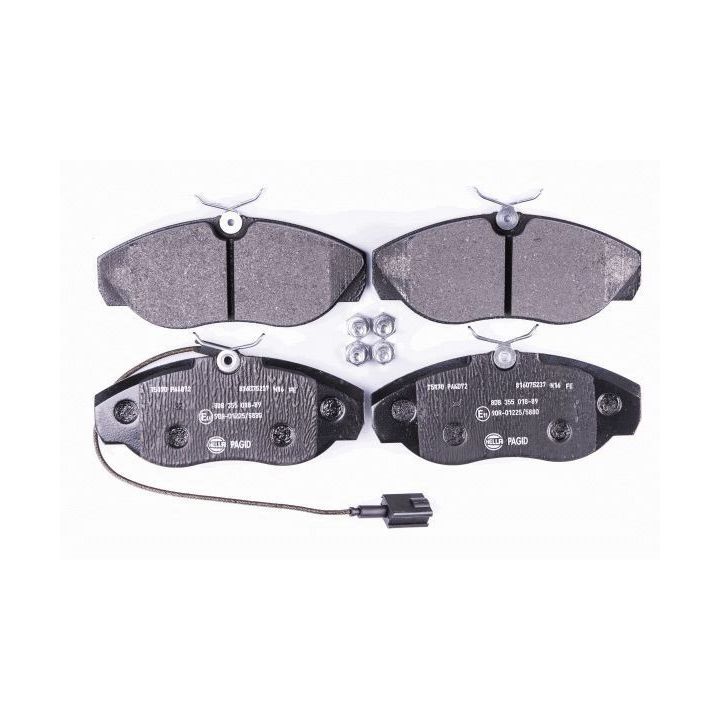 Stabdžių trinkelių rinkinys, diskinis stabdys HELLA 8DB 355 018-891