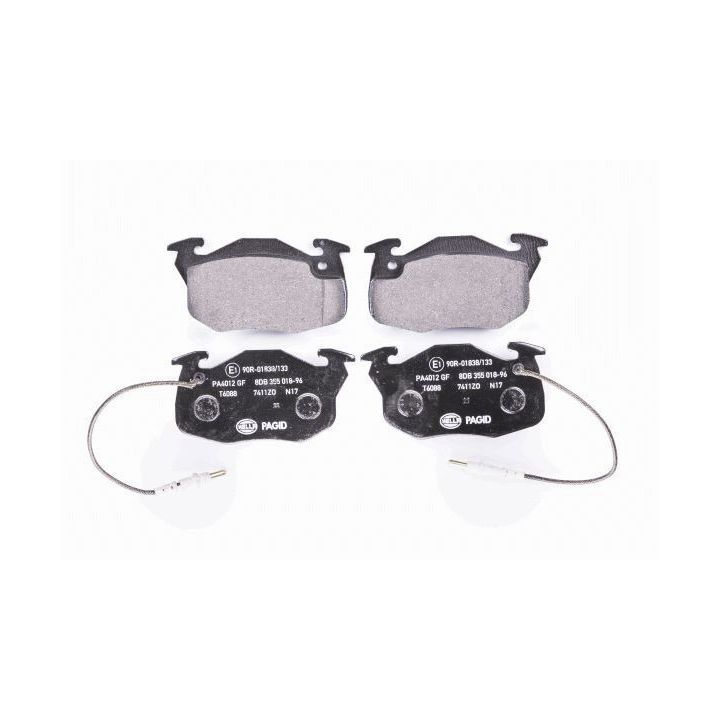 Stabdžių trinkelių rinkinys, diskinis stabdys HELLA 8DB 355 018-961