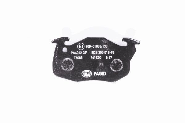 Stabdžių trinkelių rinkinys, diskinis stabdys HELLA 8DB 355 018-961