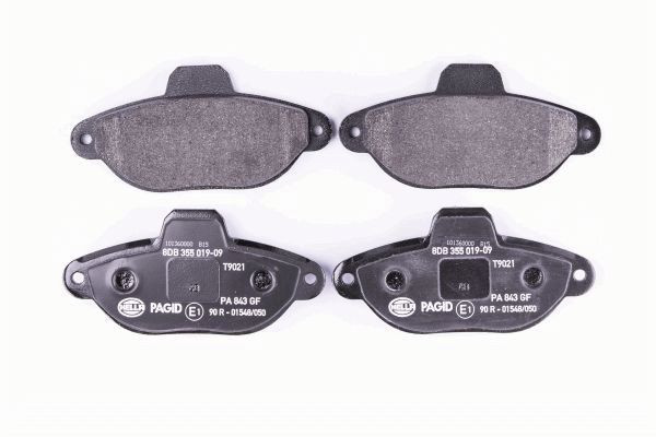 Stabdžių trinkelių rinkinys, diskinis stabdys HELLA 8DB 355 019-091