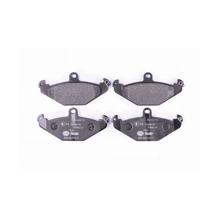 Stabdžių trinkelių rinkinys, diskinis stabdys HELLA 8DB 355 019-191