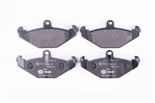 Stabdžių trinkelių rinkinys, diskinis stabdys HELLA 8DB 355 019-191