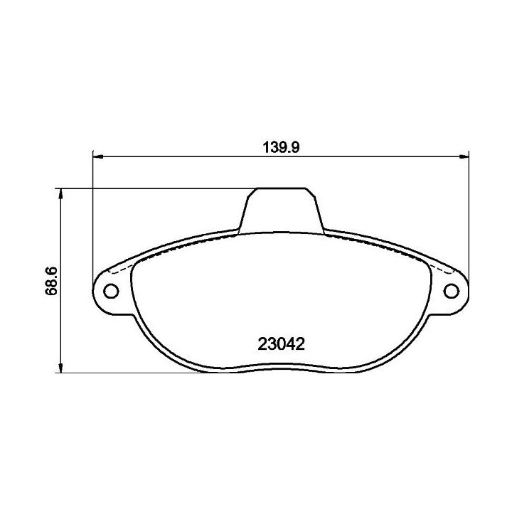 Stabdžių trinkelių rinkinys, diskinis stabdys HELLA 8DB 355 019-251