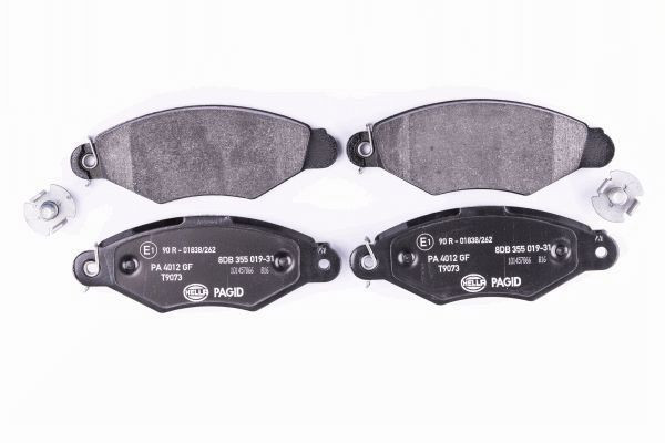 Stabdžių trinkelių rinkinys, diskinis stabdys HELLA 8DB 355 019-311