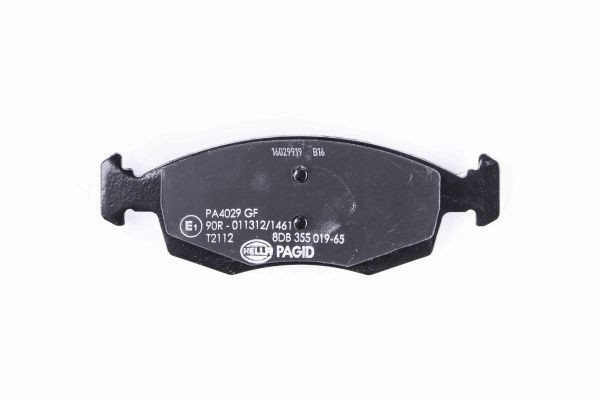 Stabdžių trinkelių rinkinys, diskinis stabdys HELLA 8DB 355 019-651