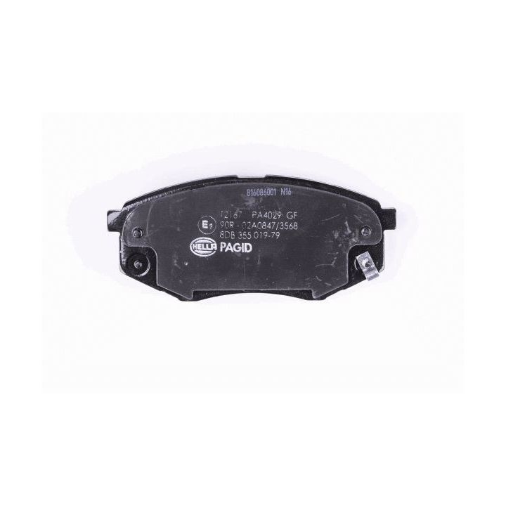 Stabdžių trinkelių rinkinys, diskinis stabdys HELLA 8DB 355 019-791