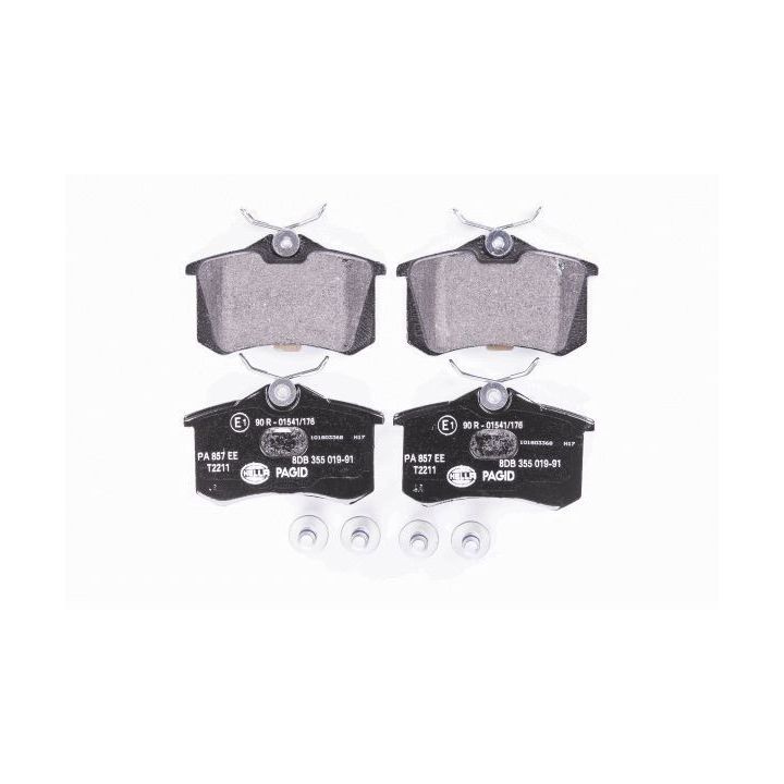 Stabdžių trinkelių rinkinys, diskinis stabdys HELLA 8DB 355 019-911