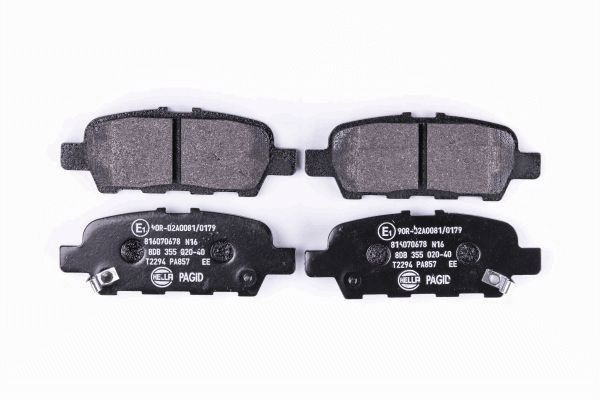 Stabdžių trinkelių rinkinys, diskinis stabdys HELLA 8DB 355 020-401