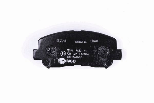 Stabdžių trinkelių rinkinys, diskinis stabdys HELLA 8DB 355 020-511