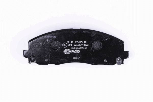 Stabdžių trinkelių rinkinys, diskinis stabdys HELLA 8DB 355 020-571