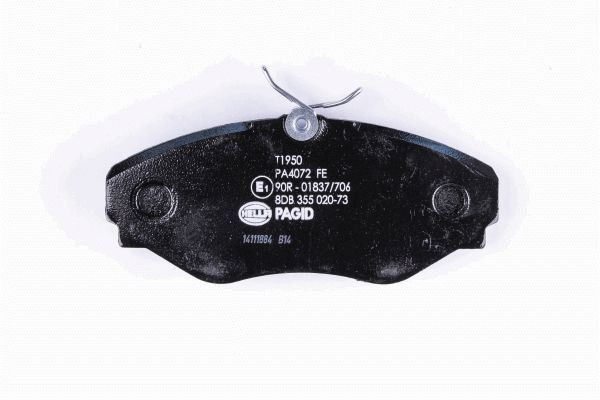 Stabdžių trinkelių rinkinys, diskinis stabdys HELLA 8DB 355 020-731