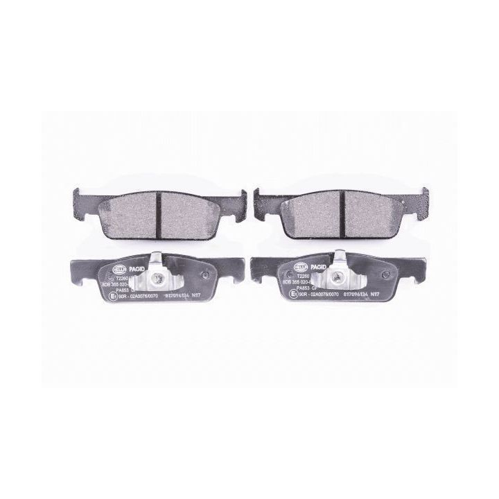 Stabdžių trinkelių rinkinys, diskinis stabdys HELLA 8DB 355 020-801