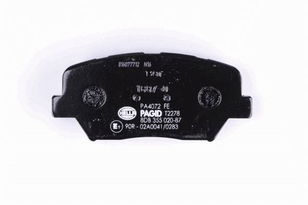 Stabdžių trinkelių rinkinys, diskinis stabdys HELLA 8DB 355 020-871