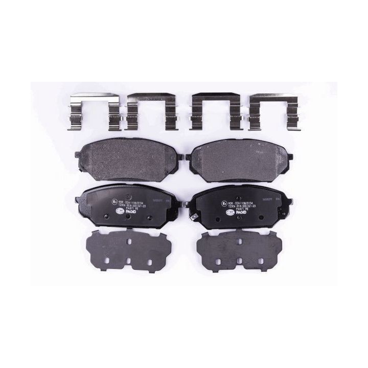 Stabdžių trinkelių rinkinys, diskinis stabdys HELLA 8DB 355 021-231