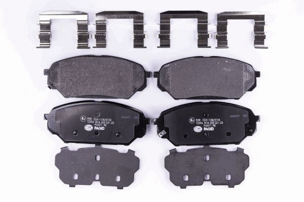 Stabdžių trinkelių rinkinys, diskinis stabdys HELLA 8DB 355 021-231