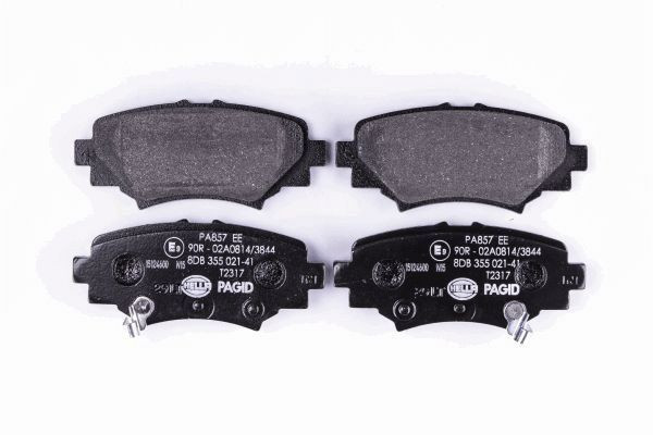 Stabdžių trinkelių rinkinys, diskinis stabdys HELLA 8DB 355 021-411