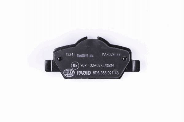 Stabdžių trinkelių rinkinys, diskinis stabdys HELLA 8DB 355 021-481