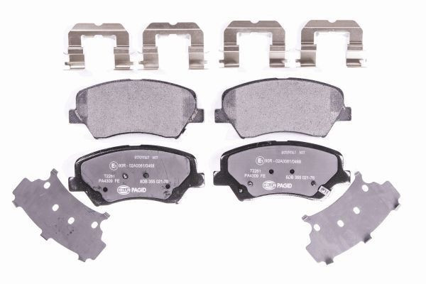 Stabdžių trinkelių rinkinys, diskinis stabdys HELLA 8DB 355 021-781