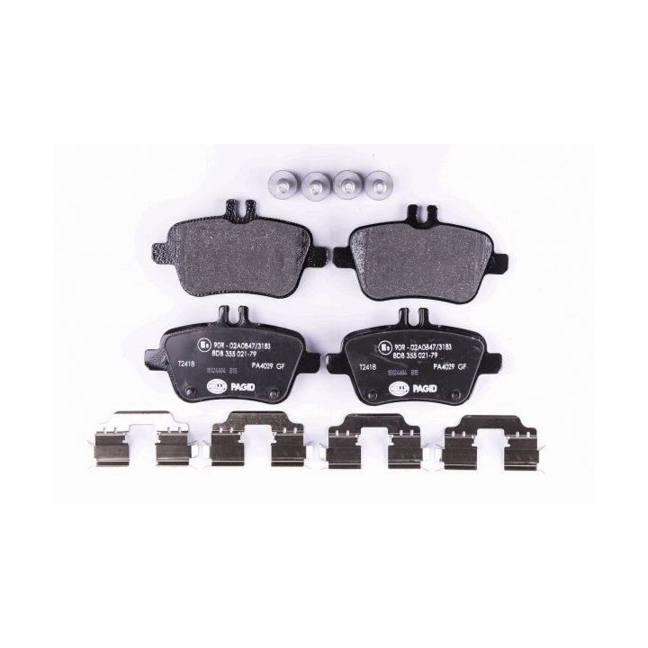 Stabdžių trinkelių rinkinys, diskinis stabdys HELLA 8DB 355 021-791