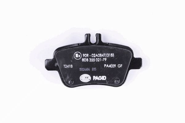 Stabdžių trinkelių rinkinys, diskinis stabdys HELLA 8DB 355 021-791