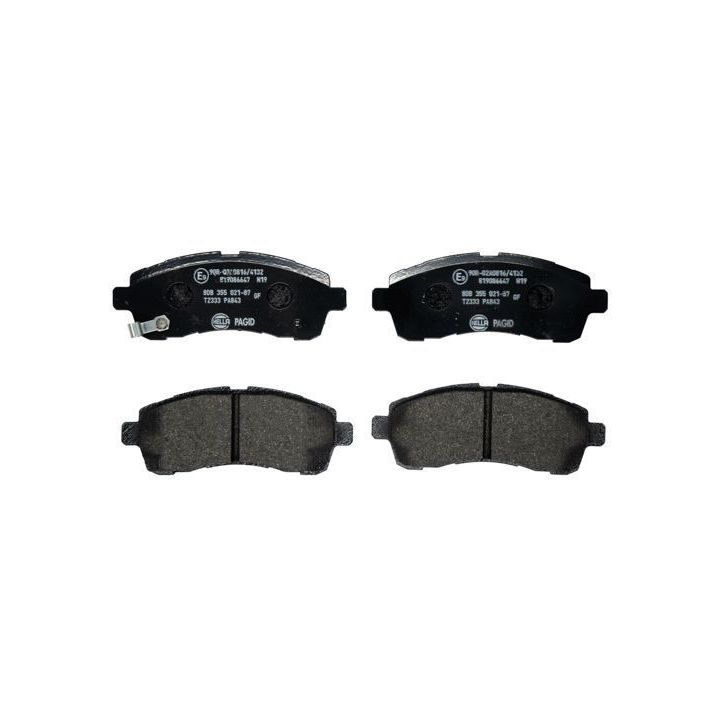 Stabdžių trinkelių rinkinys, diskinis stabdys HELLA 8DB 355 021-871