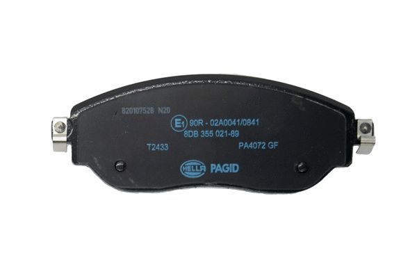 Stabdžių trinkelių rinkinys, diskinis stabdys HELLA 8DB 355 021-891