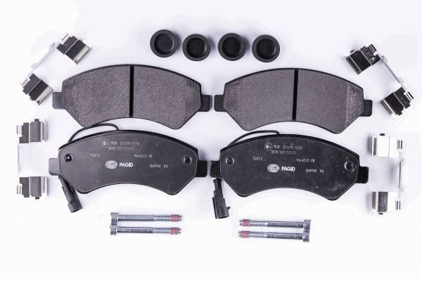 Stabdžių trinkelių rinkinys, diskinis stabdys HELLA 8DB 355 023-011