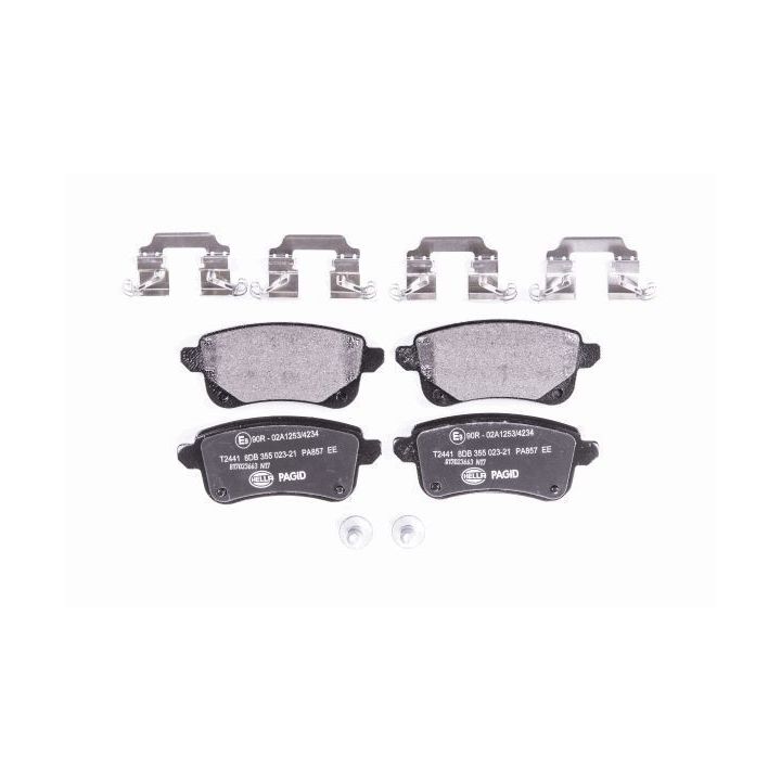 Stabdžių trinkelių rinkinys, diskinis stabdys HELLA 8DB 355 023-211