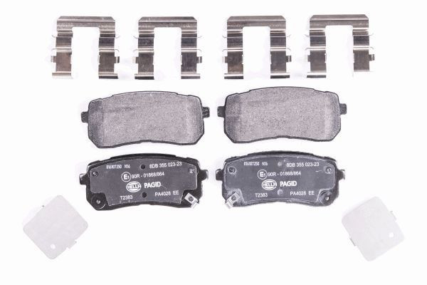 Stabdžių trinkelių rinkinys, diskinis stabdys HELLA 8DB 355 023-231