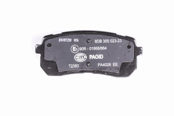 Stabdžių trinkelių rinkinys, diskinis stabdys HELLA 8DB 355 023-231