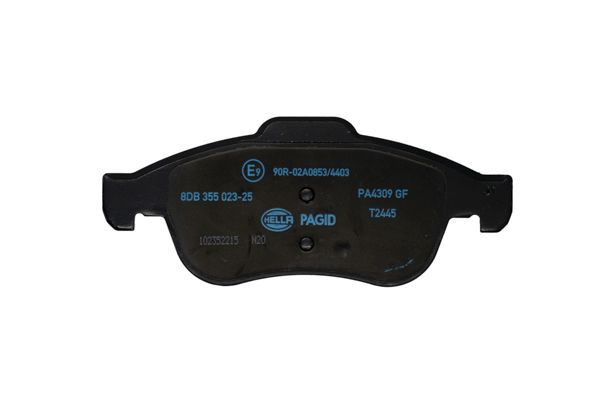 Stabdžių trinkelių rinkinys, diskinis stabdys HELLA 8DB 355 023-251