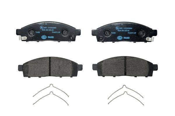 Stabdžių trinkelių rinkinys, diskinis stabdys HELLA 8DB 355 023-401