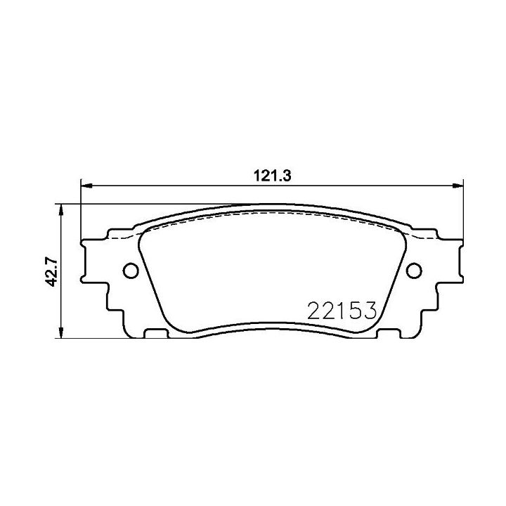 Stabdžių trinkelių rinkinys, diskinis stabdys HELLA 8DB 355 024-631