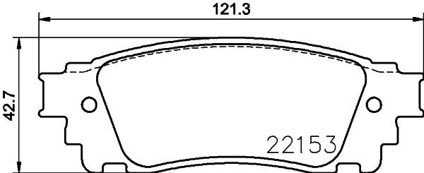 Stabdžių trinkelių rinkinys, diskinis stabdys HELLA 8DB 355 024-631