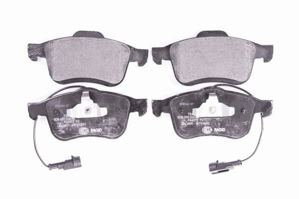 Stabdžių trinkelių rinkinys, diskinis stabdys HELLA 8DB 355 024-691