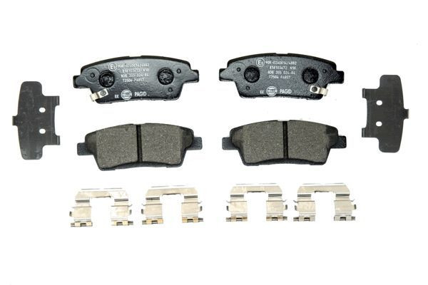 Stabdžių trinkelių rinkinys, diskinis stabdys HELLA 8DB 355 024-841