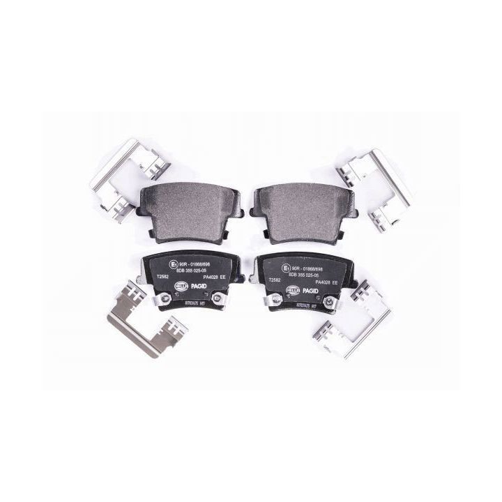 Stabdžių trinkelių rinkinys, diskinis stabdys HELLA 8DB 355 025-051