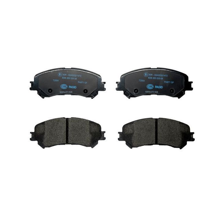 Stabdžių trinkelių rinkinys, diskinis stabdys HELLA 8DB 355 025-081