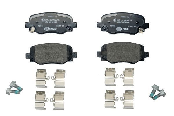 Stabdžių trinkelių rinkinys, diskinis stabdys HELLA 8DB 355 025-481