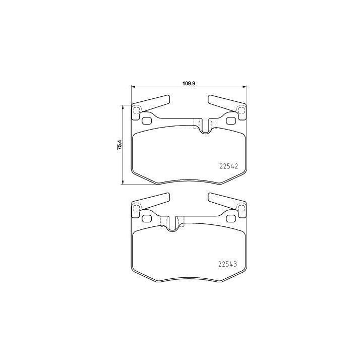 Stabdžių trinkelių rinkinys, diskinis stabdys HELLA 8DB 355 025-611