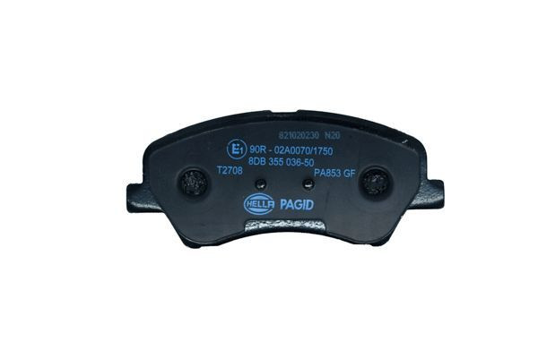 Stabdžių trinkelių rinkinys, diskinis stabdys HELLA 8DB 355 036-501