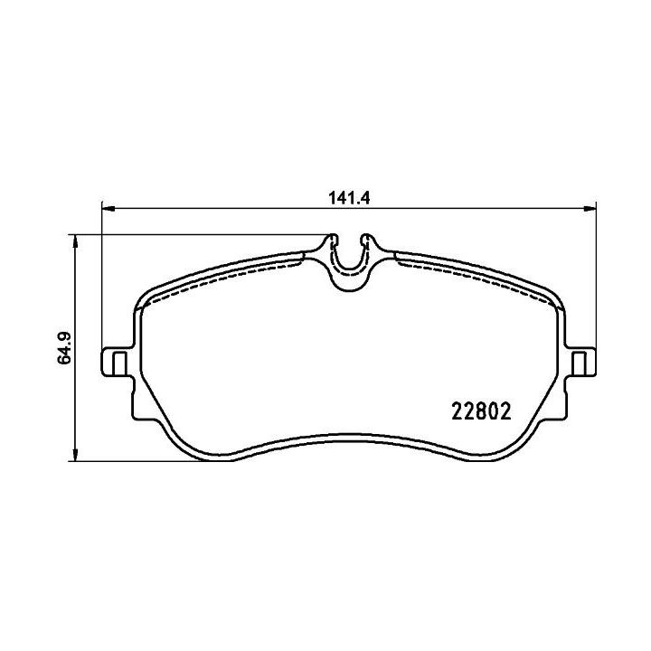 Stabdžių trinkelių rinkinys, diskinis stabdys HELLA 8DB 355 037-751